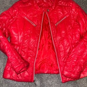 Nicki Minaj thin puffer jacket